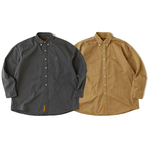 Rakuten - 【SALE 30％off】FAT エフエーティー ビックシルエットボタンダウンシャツ B.D.Bee L/S SHIRTS