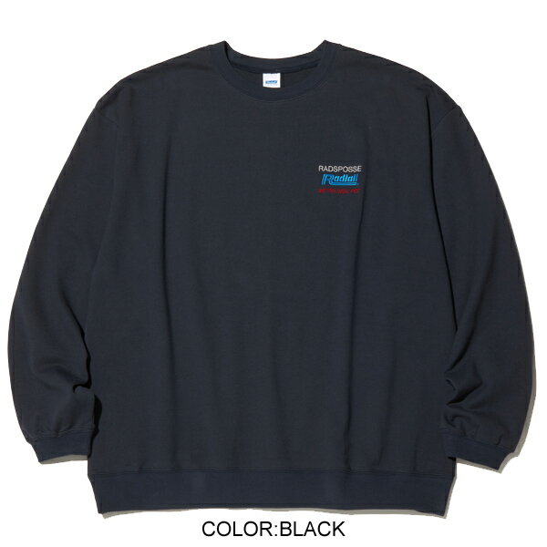 RADIALL ラディアル 88 POSSE - CREW NECK SWEATSHIRT L/S クルーネックスウェット【17時まで即日発送】【送料無料】