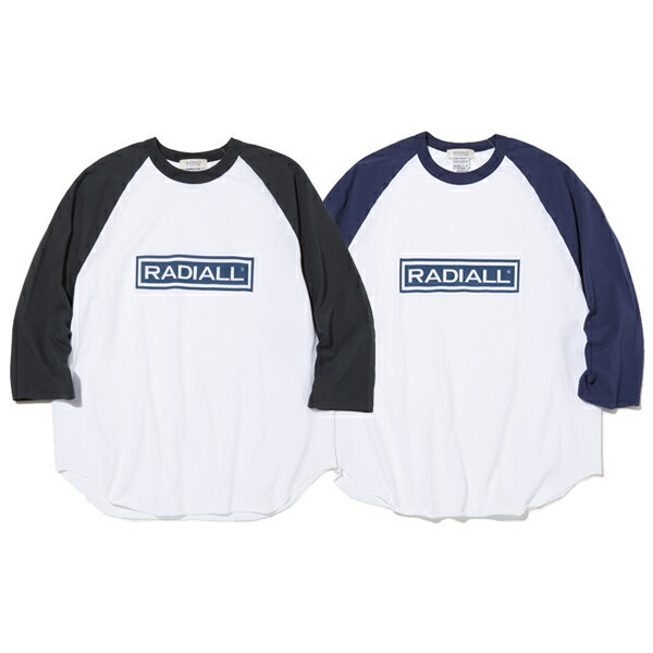 RADIALL ラディアル WHEELS - CREW NECK RAGLAN SHIRT 七分袖Tシャツ【17時まで即日発送】【送料無料】