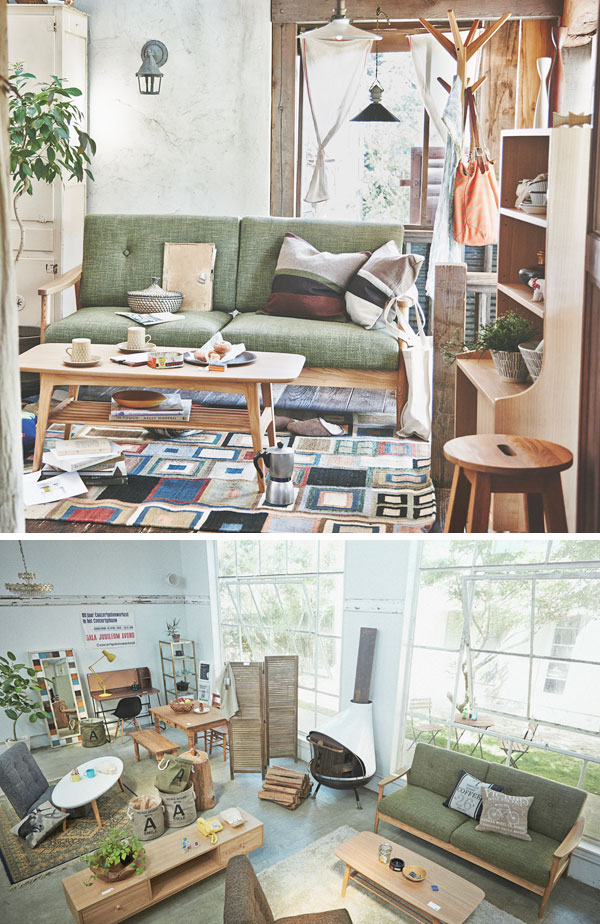 【全国送料要見積もり】 2人掛 ソファ (BR/GR) 2Pソファ ソファー 2人掛けソファ カフェ 北欧 シンプル sofa 木肘ソファ 木製 天然木 アッシュ 布地 ファブリック おしゃれ 肘つき [3]