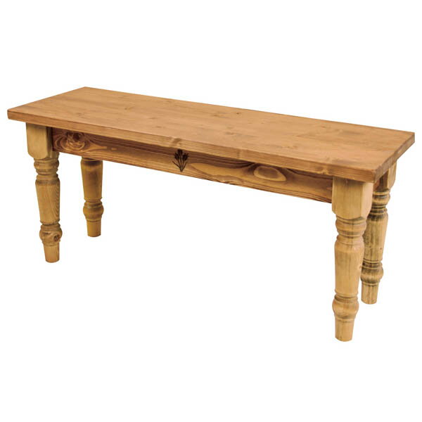 ベンチ天然木パイン材使用オイル仕上...