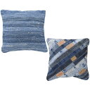 【複数購入で3~5%OFF!】クッション 1個 (A/B) ソファクッション 枕 まくら ピロー 背もたれ 正方形 45×45 デニム Gパン ジーパン パッチ...