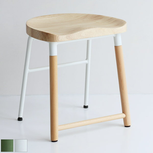 ※ピンク在庫限り※ ロースツール ホワイト/ピンク/グリーン いす 椅子 イス 木製 天然木 シンプル かわいい 軽量 コンパクト キッズ 玄関 m 北欧/ナチュラル/シンプル おしゃれ スツール 低い