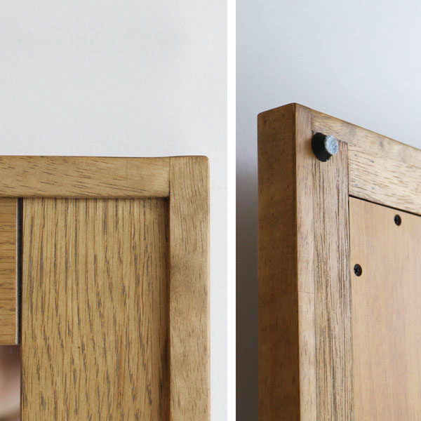 ミラー 全身鏡 鏡 姿見 大型ミラー 角型 立掛け式/壁掛け式 北欧/レトロ/シンプル/モダン/ナチュラル/ビンテージ/ヴィンテージ/カフェ風 木製フレーム 木枠 大きい [2]