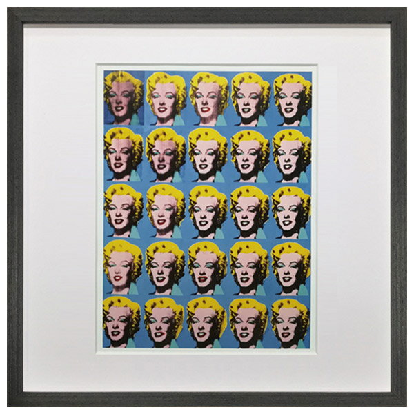 乐天商城 - アートパネル アンディ・ウォーホル Andy Warhol twenty-five colored marilyns アメリカ ロス LA ポップアート カフェ インテリア 42.5×42.5cm