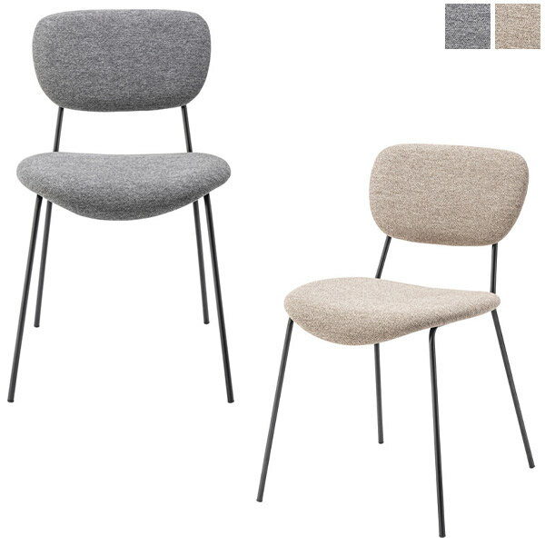 チェアベージュ/グレーダイニングチ...