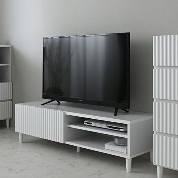 樂天商城 - 120 ローボード テレビ台 ホワイト 幅120 テレビボード スタイリッシュ/シンプル/モダン/北欧/韓国 白 ホワイト家具 インテリア 家具 お洒落 おしゃれ 個性派 デザイン 引出付き 棚付き
