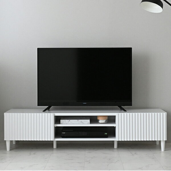 乐天商城 - 150 ローボード テレビ台 ホワイト 幅150 テレビボード スタイリッシュ/シンプル/モダン/北欧/韓国 白 ホワイト家具 インテリア 家具 お洒落 おしゃれ 個性派 デザイン 引出付き 棚付き