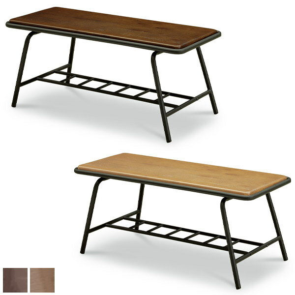 105 ダイニングベンチ ナチュラル/ブラウン ベンチ ベンチチェア 椅子 ダイニングチェアー 幅105cm 奥..