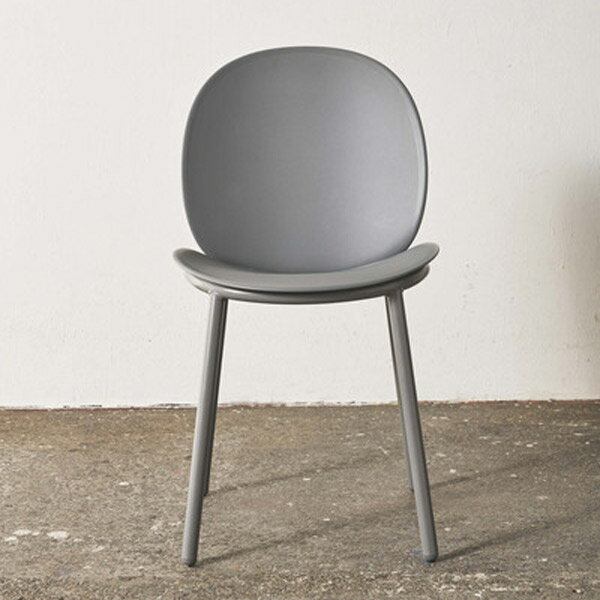 チェア グレー ダイニングチェアー 食卓椅子 デスクチェア 椅子 チェアー いす 幅44.5cm 北欧/モダン/シンプル/スタイリッシュ/モノトーン/カフェ 軽量 軽い おしゃれ 1脚