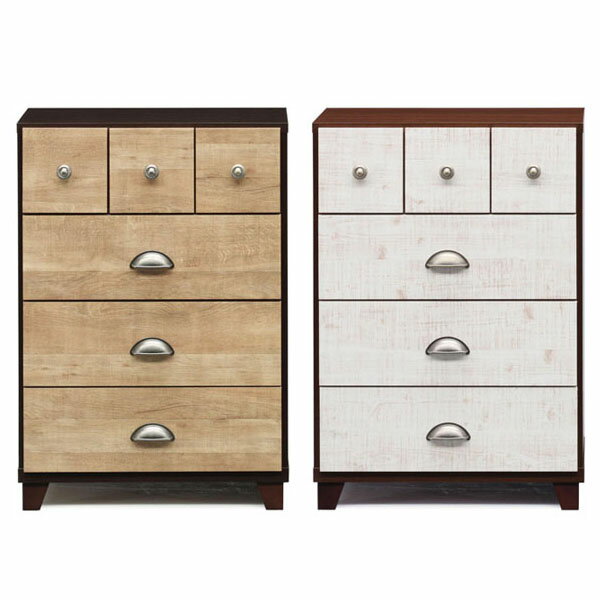 60チェスト(BR/WH)【日本製】【完成品】