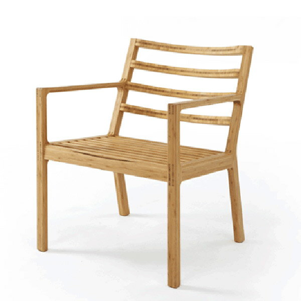 ラウンジチェア 肘付 木製 竹集成材を使用したラウンジチェアー 竹抗菌オイル仕上げ チェア チェアー 椅子 いす 竹の弾性とゆったりした姿勢が深いくつろぎをもたらします 日本製 リビングチェア ウッドチェア 北欧/ナチュラル [3]