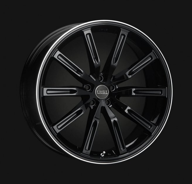 ERST newWHEEL S10-R 21×9.0J(40) グロスブラック/リップポリッシュ XC40(XB)用 VOLVO認証ピレリタイヤ4本セット！