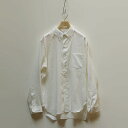 【SALE】CORONA(コロナ)WHITE COLLAR WORK SHIRTFrench Linen Canvasホワイトカラーワークシャツ