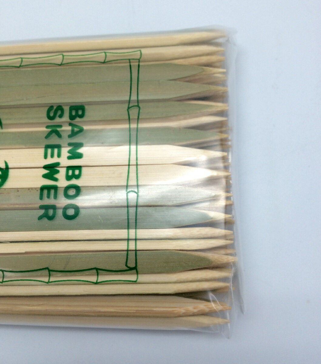 平串　15cm（150mm）100本入り鉄砲串　竹串　てっぽう串　爪楊枝　つまようじ　割り箸　割りばし　わりばし　お箸　飲食店　業務用 フードパック　紙コップ　皿　紙皿　焼き鳥　つくね　紙おりぼり 2