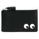 アニヤ ハインドマーチ ANYA HINDMARCH EYES カードホルダー＆コインケース フラグメントケース ジップ付き財布 ブラック 142717【CP-1500】