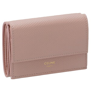 セリーヌ CELINE 財布 三つ折り ミニ財布 フォールデッド ウォレット ピンク系 10E60 3BEL 25VP