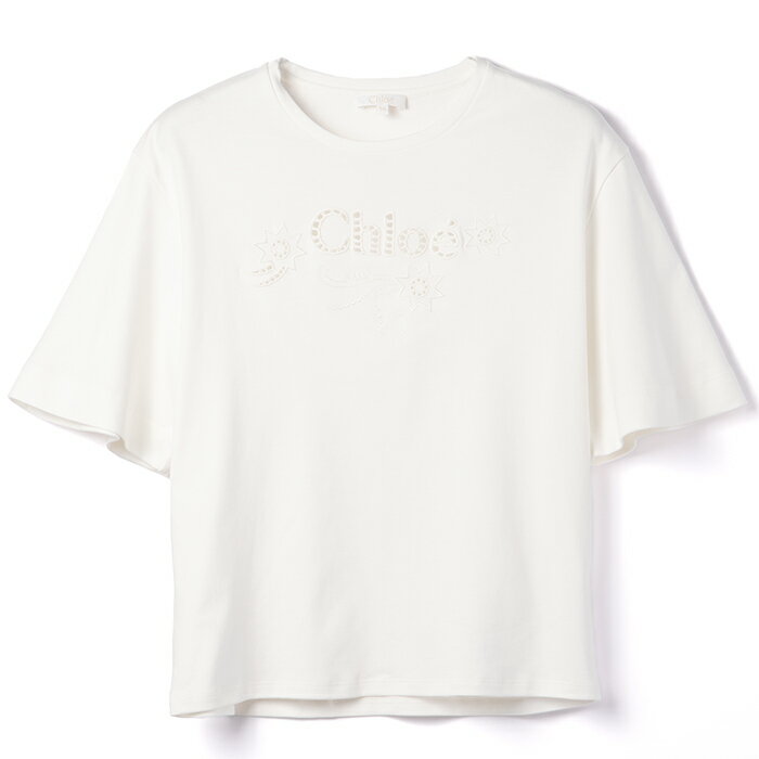 クロエ CHLOE 【大人もOK】キッズ Tシャツ ロゴ クルーネック 半袖シャツ 2024年春夏新作 C20109 0003 117