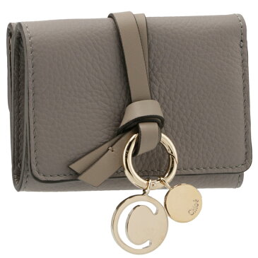 クロエ CHLOE 財布 アルファベット ALPHABET 三つ折り財布 ミニ財布 トリフォールドウォレット グレー系 CHC21WP946 F57 053