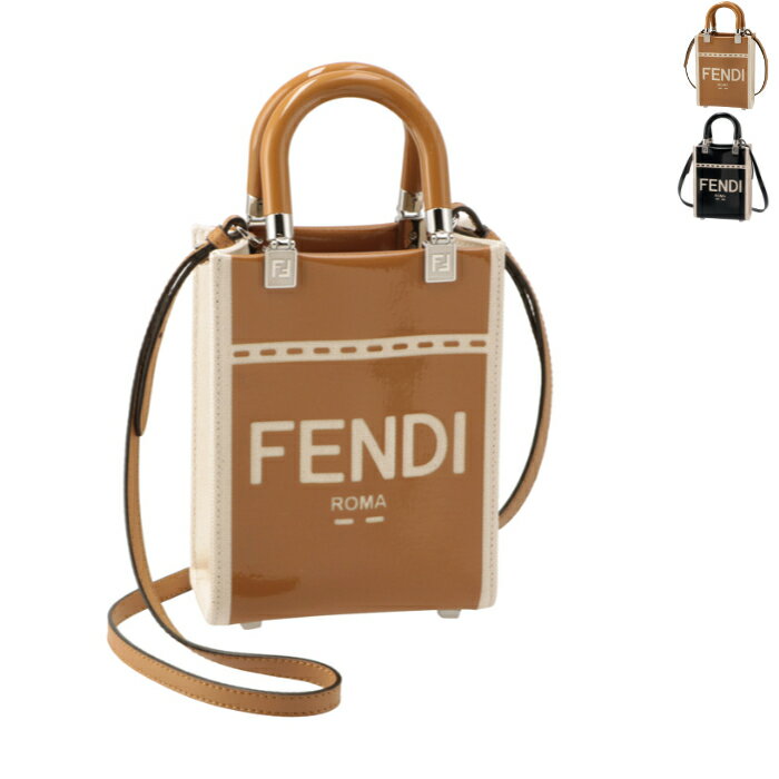 フェンディ 革トートバッグ レディース フェンディ FENDI ショルダーバッグ サンシャイン スモール FENDI ROMA パテント ミニ トートバッグ 8BS051 ANT7