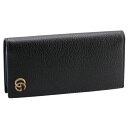 グッチ 革財布 メンズ グッチ GUCCI 財布 428740 Men'S Gg Marmont ggマーモント 二つ折り長財布 ブラック 428740 DJ20T 1000