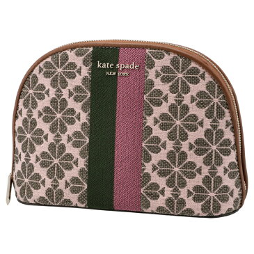 ケイトスペード KATE SPADE 2021年秋冬新作 コスメポーチ 化粧ポーチ スペードフラワー ラージ ドーム コスメティック ピンク系 PWR00448 0075 673