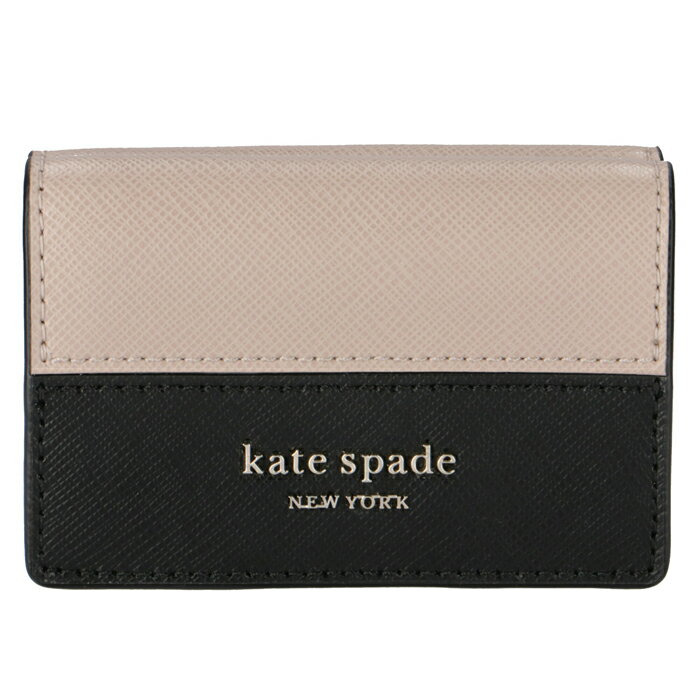 ケイトスペード KATE SPADE 財布 三つ折り ミニ財布 スペンサー SPENCER トライフォールド ウォレット ベージュ×ブラック バイカラー PWRU7854 0007 195