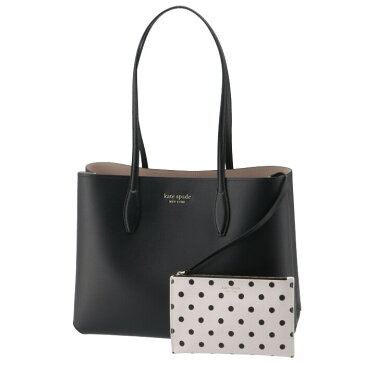 ケイトスペード KATE SPADE 2021年秋冬新作 トートバッグ ALL DAY ポーチ付き A4対応 ブラック系 PXR00297 0019 003