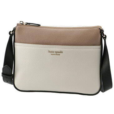 ケイトスペード KATE SPADE 2021年秋冬新作 ショルダーバッグ RUN AROUND ミディアム クロスボディバッグ ベージュ×アイボリー PXR00405 0018 098