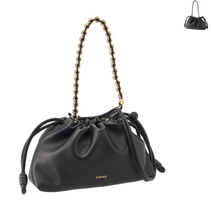 ロエベ LOEWE ショルダーバッグ ミディアム フラメンコパース バッグ メローナパラム ドーナツチェーン クラッチバッグ 2024年春夏新作 A411FCRX02 0097