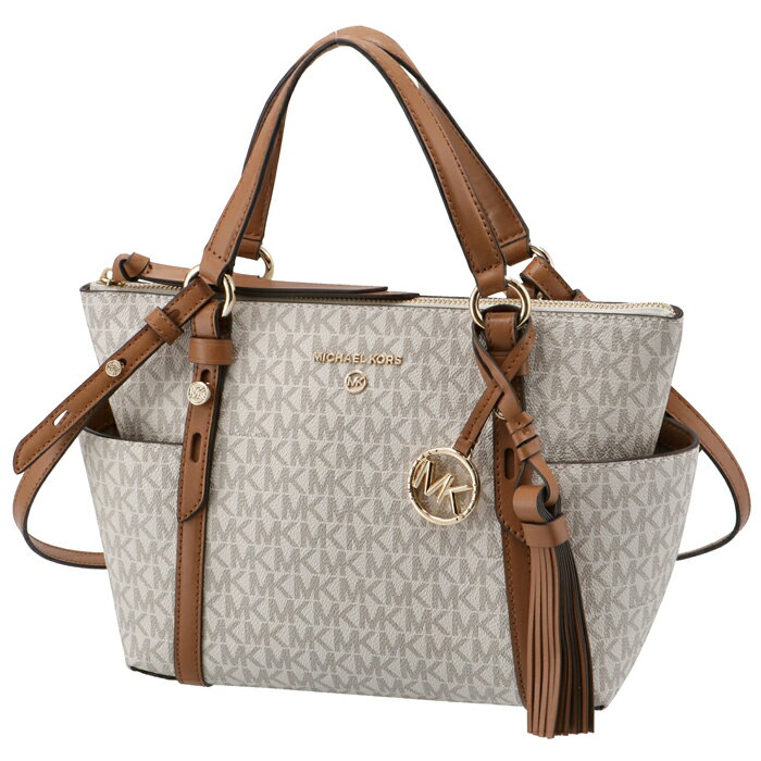 マイケル マイケル コース MICHAEL MICHAEL KORS トートバッグ NOMAD スモール コンバーチブル グラブトート MKロゴ ホワイト系 バニラ/アコーン 30T0GNXT1B 0005 149