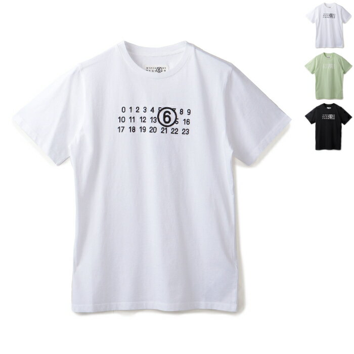 エム エム シックス メゾン マルジェラ MM6 MAISON MARGIELA キッズ Tシャツ ナンバリングロゴ 半袖 クルーネック ショートスリーブシャツ 2024年春夏新作 M60552 MM010