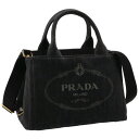 プラダ PRADA トートバッグ デニム カナパ CANAPA キャンバストート 2WAYハンドバッグ ブラック 1BG439OOO AJ6 002【CP-10000】