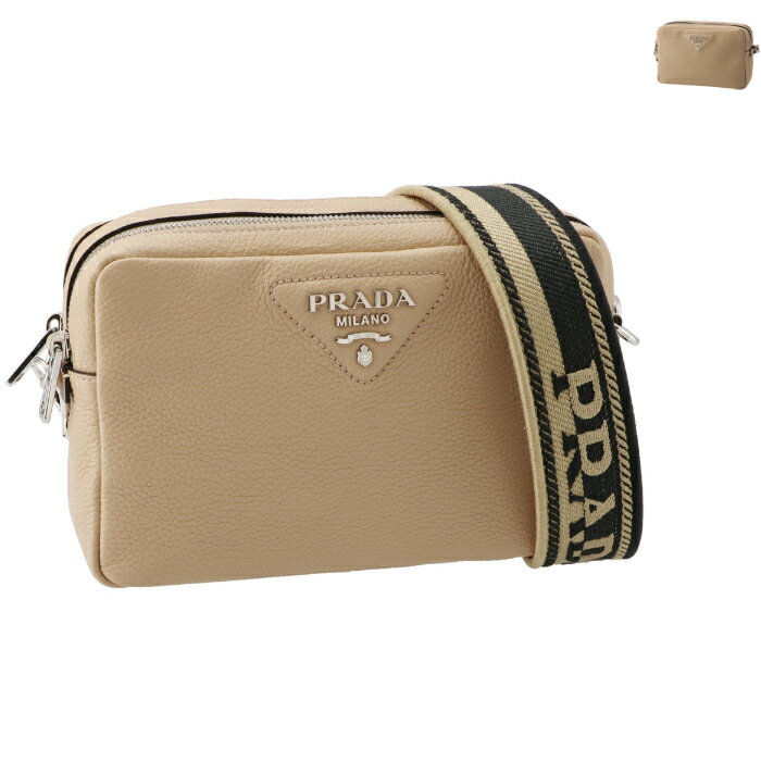 プラダ 夏ショルダーバッグ レディース プラダ PRADA ショルダーバッグ レディース クロスボディバッグ ロゴストラップ 1BH0823OM 2DKV【CP-5000】