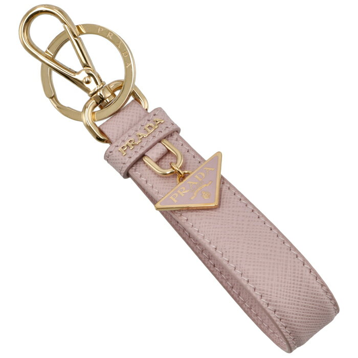 プラダ PRADA サフィアーノ トライアングル キーホルダー/キーリング ピンク系 1PP142 053 E18【CP-1500】のサムネイル