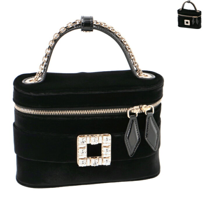 ロジェ ヴィヴィエ ROGER VIVIER ショルダーバッグ マイクロ バニティバッグ チェーンショルダー クリスタルバックル 2024年春夏新作 RBWANMH0000 MTK
