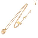 ロジェ ヴィヴィエ ROGER VIVIER ネックレス パール ロゴ キャット ペンダント RV PEARL CAT REWCO900100 AGK 【CP-1500】
