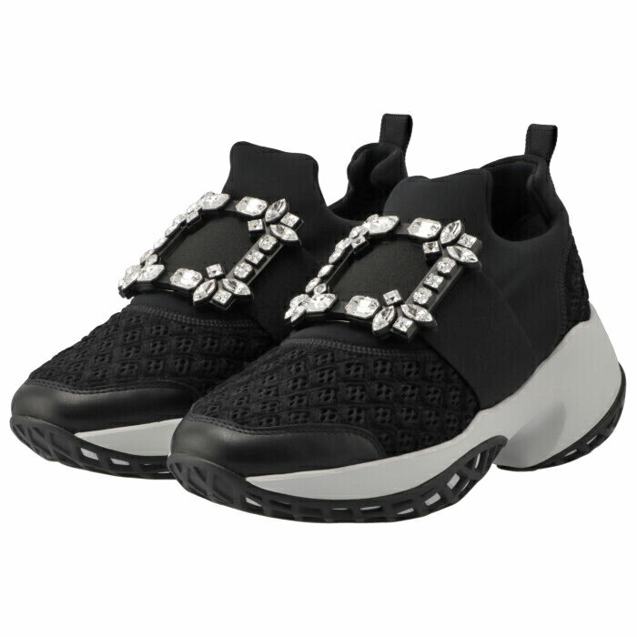 ロジェ ヴィヴィエ ROGER VIVIER スニーカー ヴィヴ ラン ストラス バックル VIV RUN ブラック RVW50624180 KOT B999のサムネイル