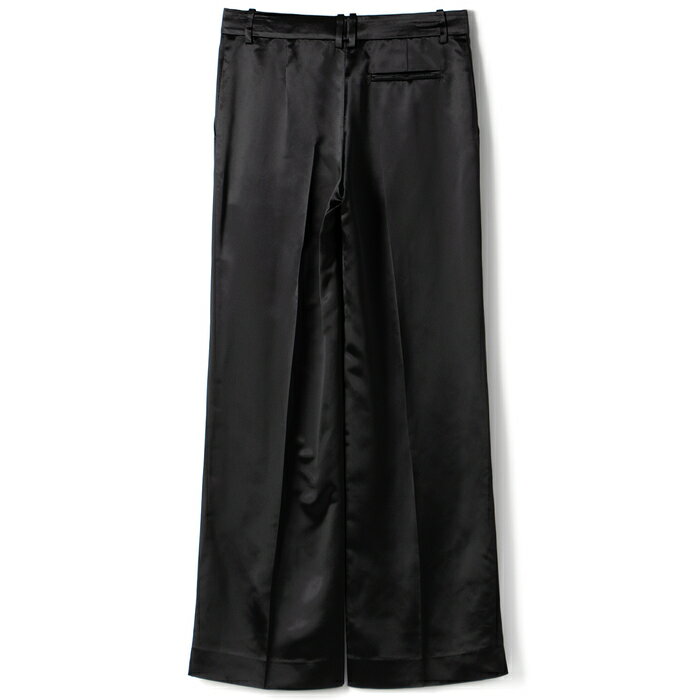 ザ ロウ THE ROW パンツ ENCORE ビスコースパンツ サテン クラシックテイラードパンツ 8016 W3044 BLK