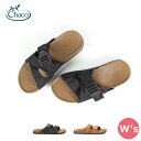 『30%OFF』 Chaco チャコ / Ws LOWDOWN LEATHER SLIDE レディース ローダウン レザースライド 『12365296』 『TAFFY / BLACK』 『2023春夏』