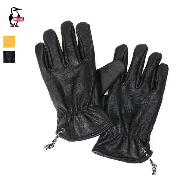 手袋 メンズ（5000円程度） 『10%OFFクーポン対象』 CHUMS チャムス / Booby Face Leather Gloves ブービーフェイスレザーグローブ 『CH09-1271』 『ユニセックス』 『2022秋冬』 『ネコポス配送』