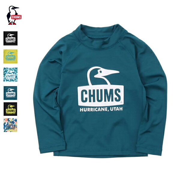 CHUMS チャムス / Kid's Splash Booby Face L/S T-Shirt キッズスプラッシュブービーフェイスロングスリーブTシャツ 『CH21-1173』 『2022春夏』 『ネコポス対応』