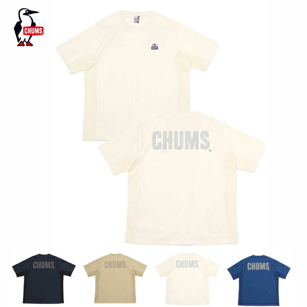 チャムス Tシャツ レディース 『10%OFFクーポン対象』 CHUMS チャムス / Airtrail Stretch CHUMS T-Shirt エアトレイルストレッチチャムスTシャツ (CH01-2344 / CH11-2344) (半袖) (2024春夏) (ネコポス配送)