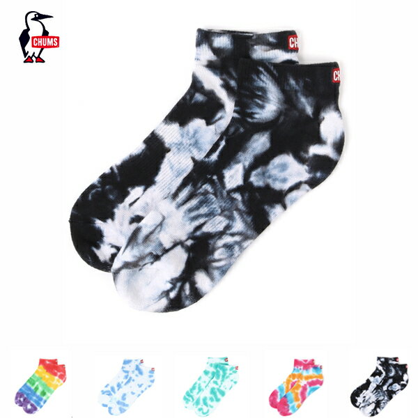 楽天one’s daily life10％OFFクーポン対象 / チャムス CHUMS | Badge Logo Tie-Dye Ankle Socks バッジロゴタイダイアンクルソックス | CH06-1107 | 2024春夏 | ネコポス対応