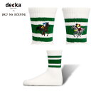 decka 『デカ』 / decka X BRU NA BOINNE Skater Socks Embroidey Horserace 『BNBde41HR』 『GREEN』 『ブルーナボイン コラボレーション』 『日本製』 『ユニセックス』 『2024春夏』 『ネコポス対応』