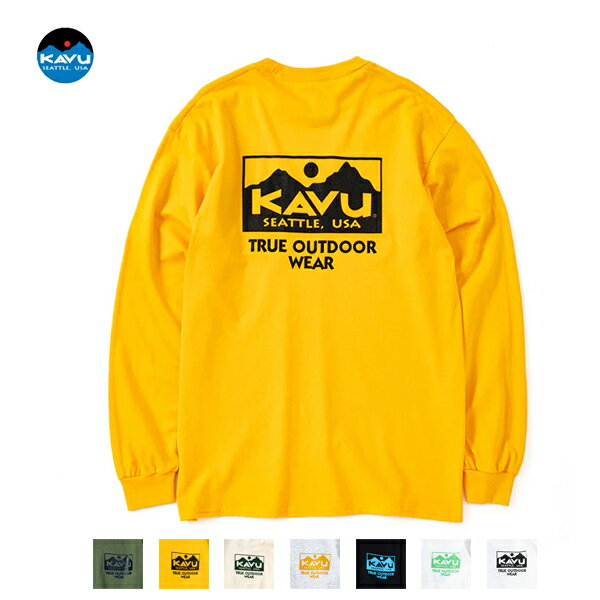 『20%OFF』 KAVU カブー / True Logo LS Tee トゥルーロゴ ロングスリーブTシャツ 『19821937』 『2023秋冬』 『ネコポス配送』