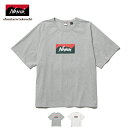 ナンガのBOXロゴをハンドペイントで表現したTシャツ /