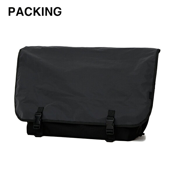 20%OFF / パッキング PACKING / BLACK REFLECTIVE MESSENGER ブラックリフレクティブメッセンジャーバッグ / PA-058 / 反射材 / 夜間 / アクティブ / デイリーユース / シンプル / 2025秋冬