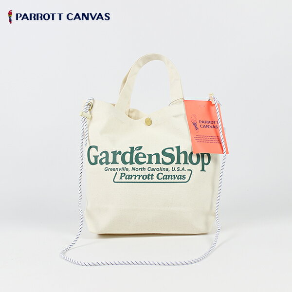『20 OFF』 PARROTT CANVAS / Gardenshop Logo Mini Bag ガーデンショップミニバッグ 『PC23115004』 『パロットキャンバス』 『2023春夏』 『ネコポス対応』