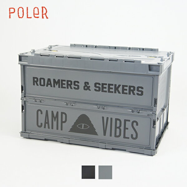 POLeR ポーラー / POLER FOLDING CONTAINER 『223MCV0074』 『BLACK / GRAY』 『2022秋冬』